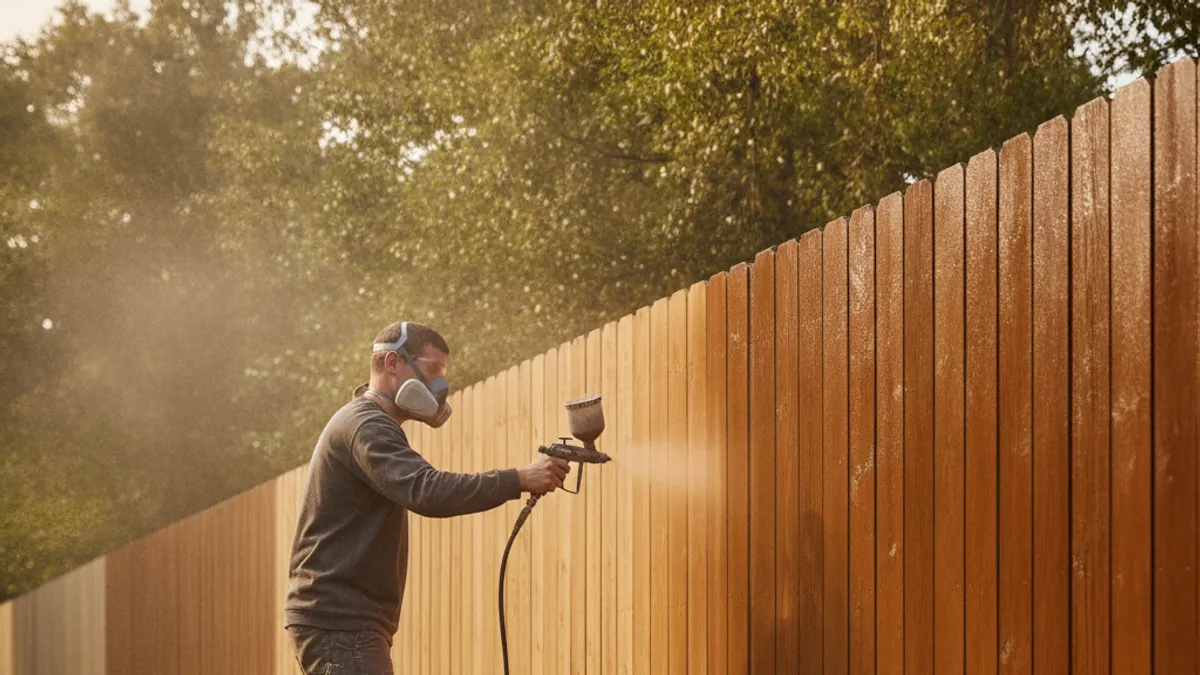 Why an Airless Sprayer Is the Best Way to Stain a Fence