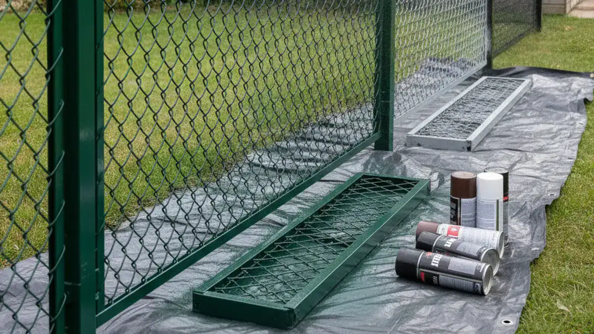 Why Spray Paint a Chain Link Fence? Benefits at a Glance
