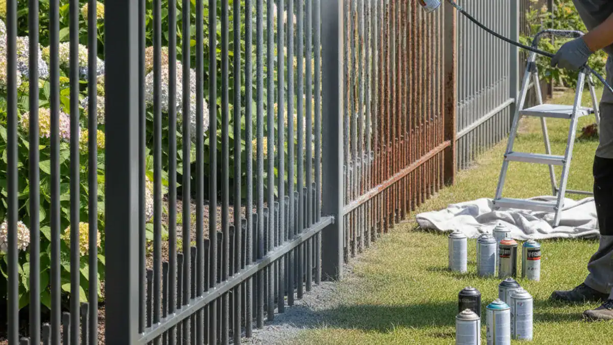 Why Spray Paint Your Metal Fence? Benefits & What to Expect