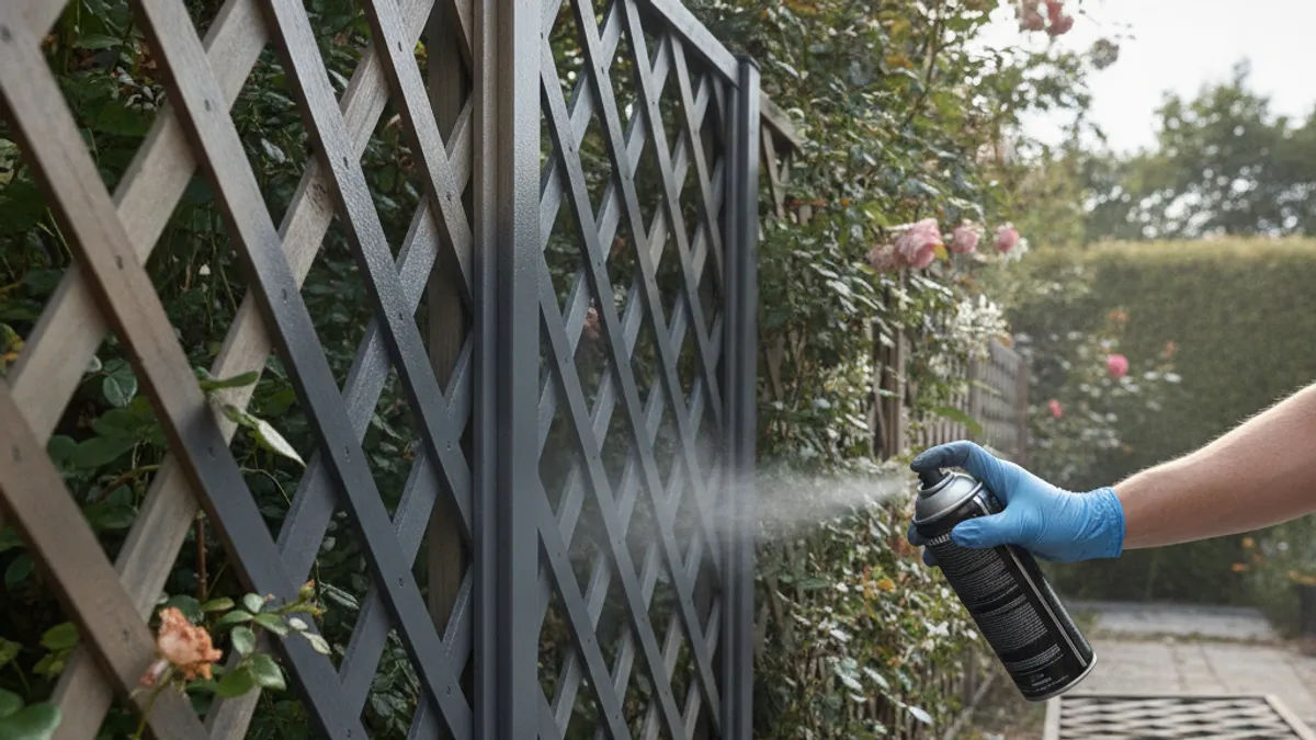 Why Spray Paint Your Trellis Fence?