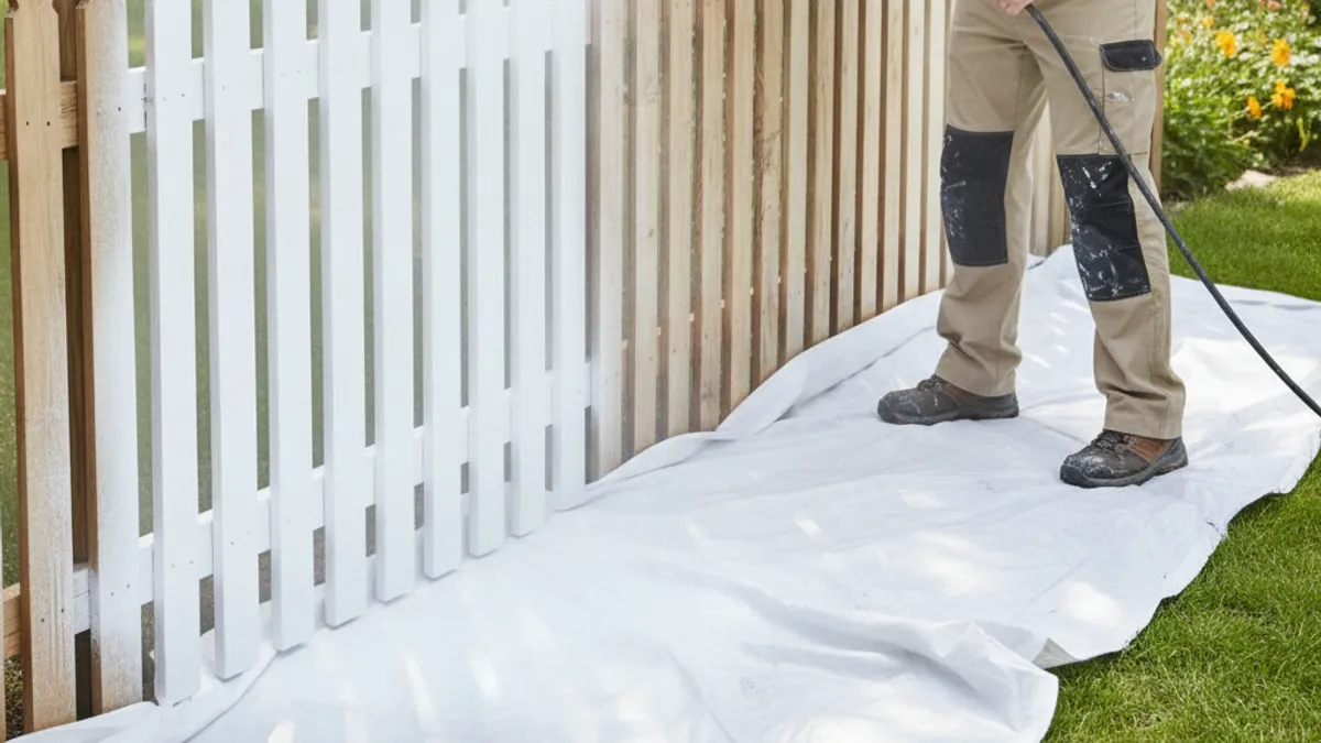 Why Spray Painting Fences with Gaps is a Smart Move