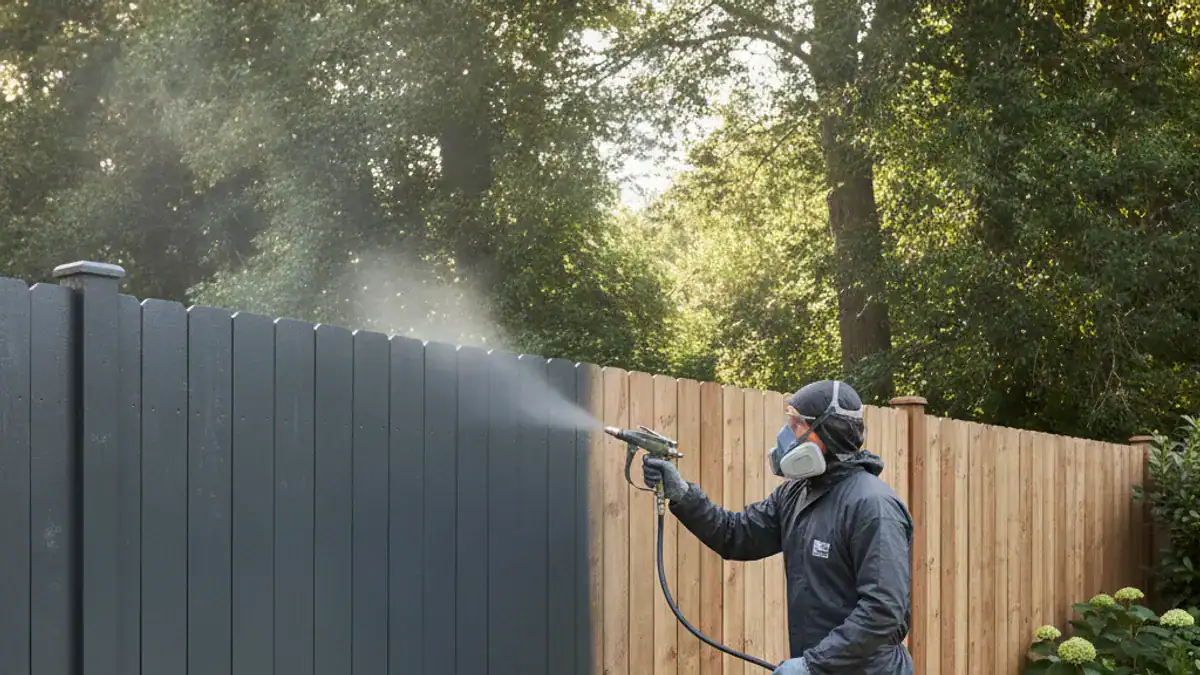 Why Spray Painting Your Wood Fence Makes Sense for a Pro Finish