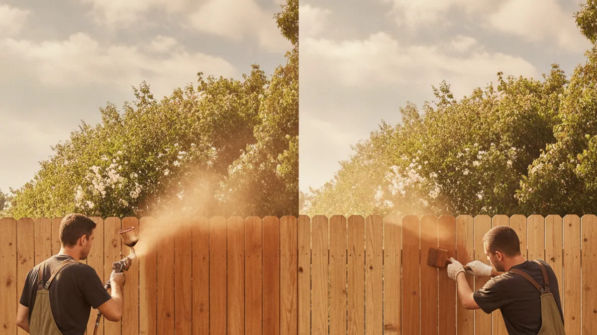 Why Sprayers Beat Brushes for Fence Staining