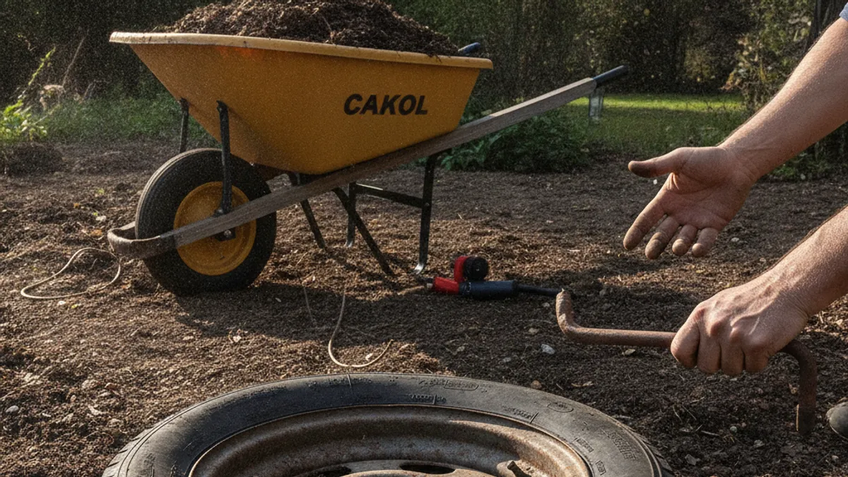 Why Wheelbarrow Tires Go Flat And Why It's So Annoying