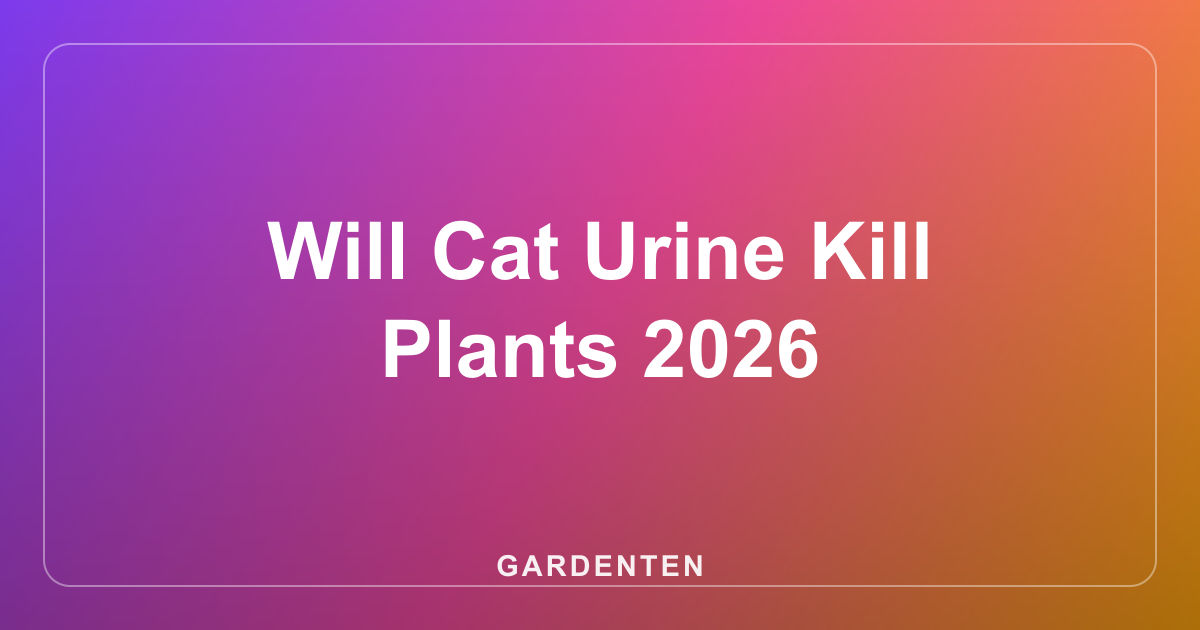 Will Cat Urine Kill Plants 2026
