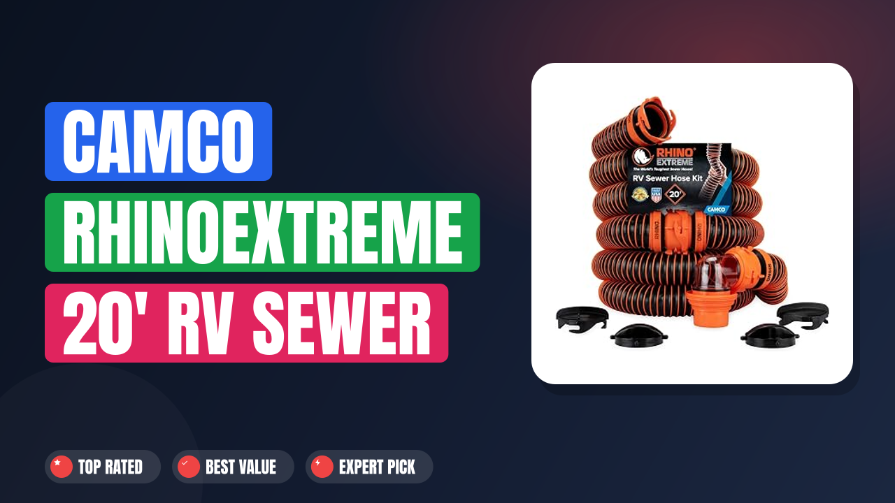 Camco RhinoEXTREME 20' RV Sewer Hose: Durable & Leak-Proof