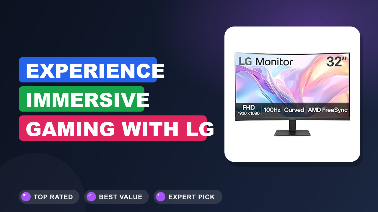 Experience Immersive Gaming with LG 32MR50C-B Curved 32