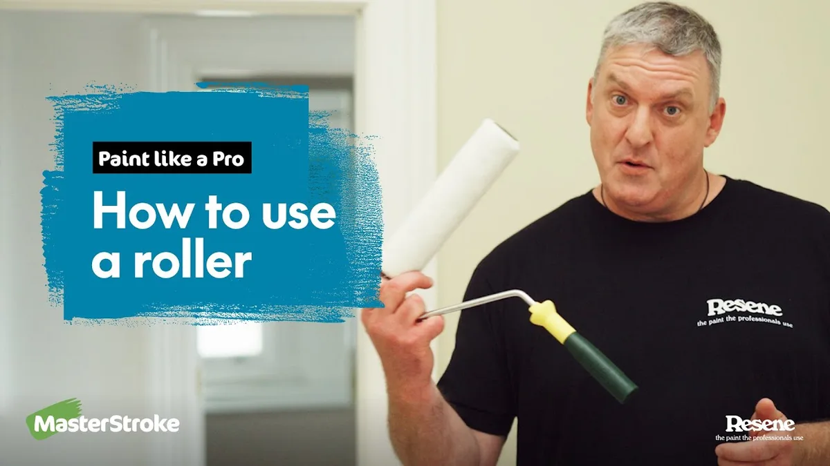 foam roller and angled brush for metal painting