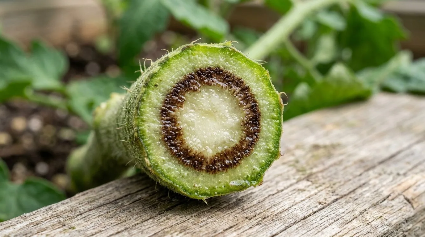 fusarium wilt stem cross section