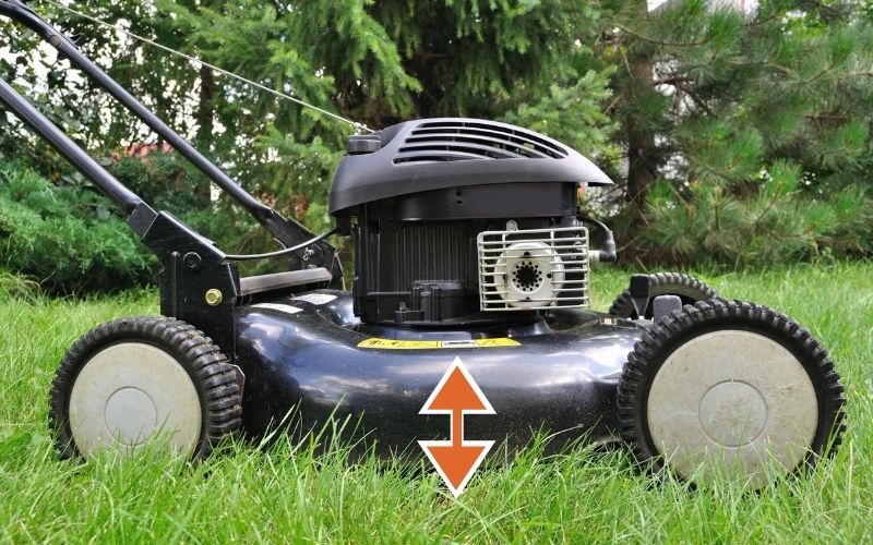 lawn mower blade height adjustment