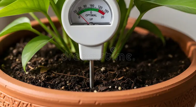 moisture meter watering