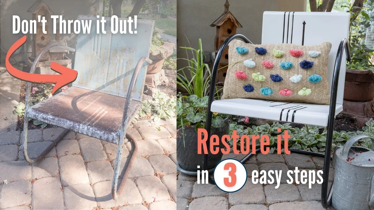 rust on metal furniture
