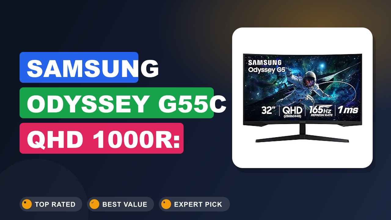 Samsung Odyssey G55C QHD 1000R: Ultimate Curved Gaming