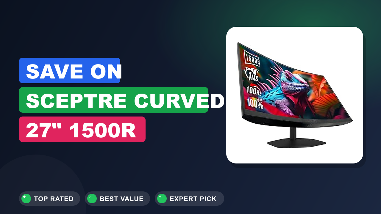 Save on Sceptre Curved 27" 1500R Prime Gaming Monitor 100Hz