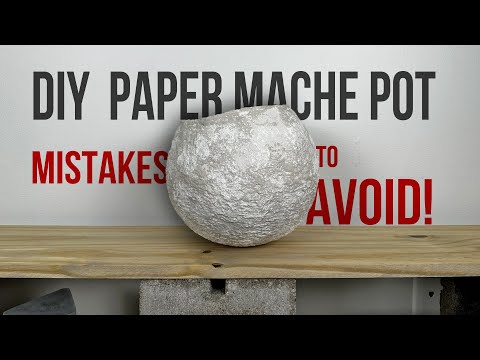 sealed paper mache pot