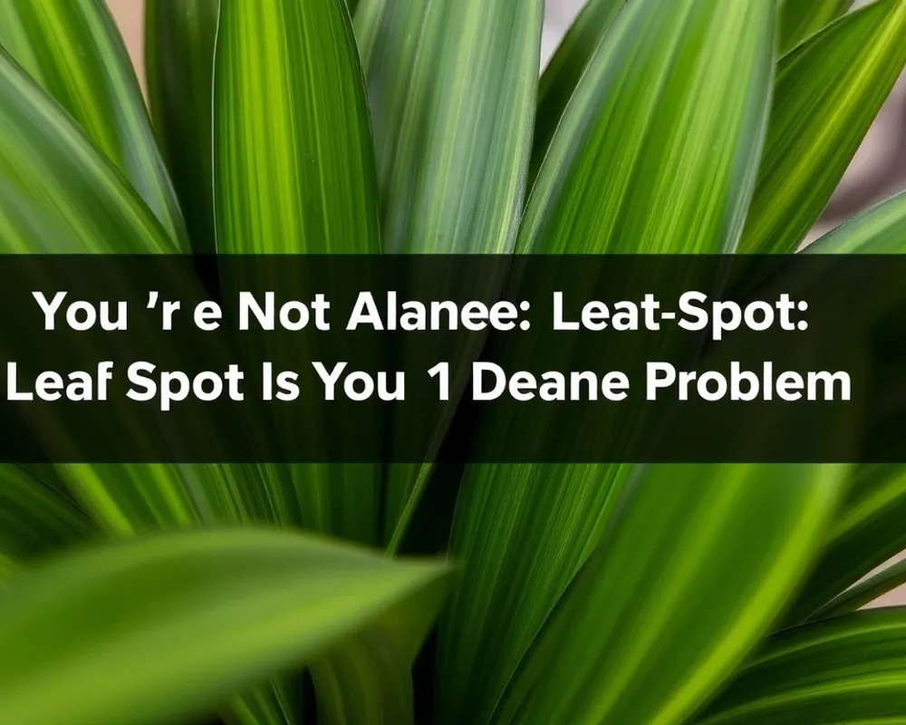 You're Not Alone. Leaf Spot Is the #1 Dracaena Problem