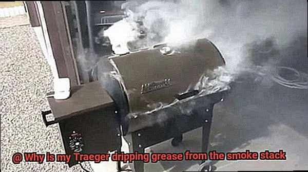 grease smoke residue grill lid