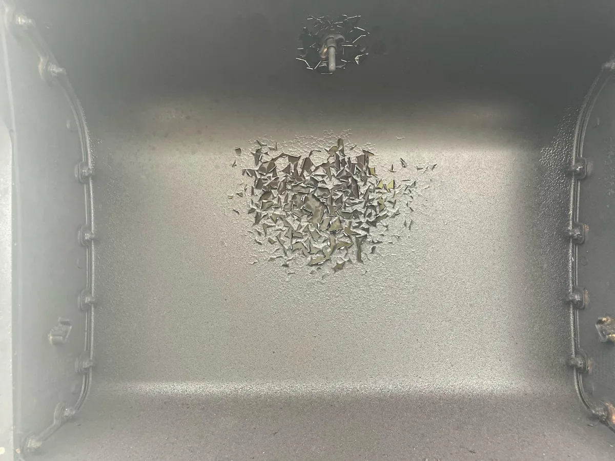 why is my grill lid turning black