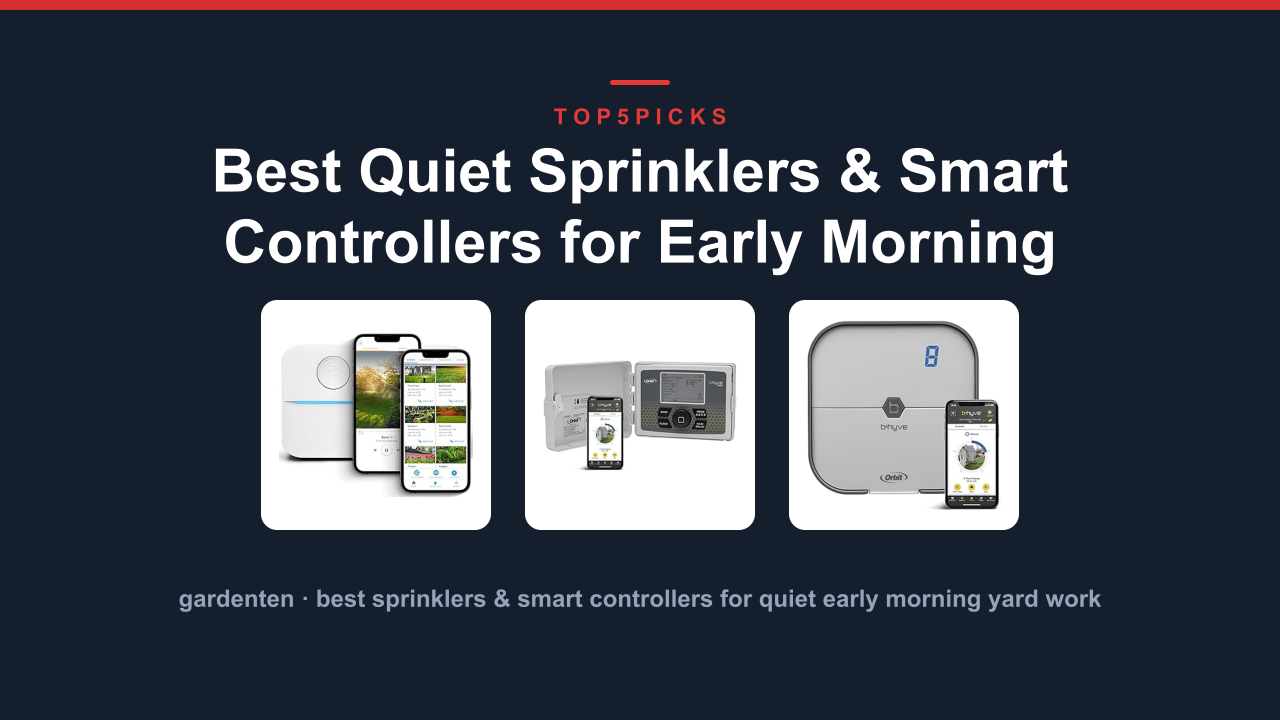 Best Quiet Sprinklers & Smart Controllers for Early Morning
